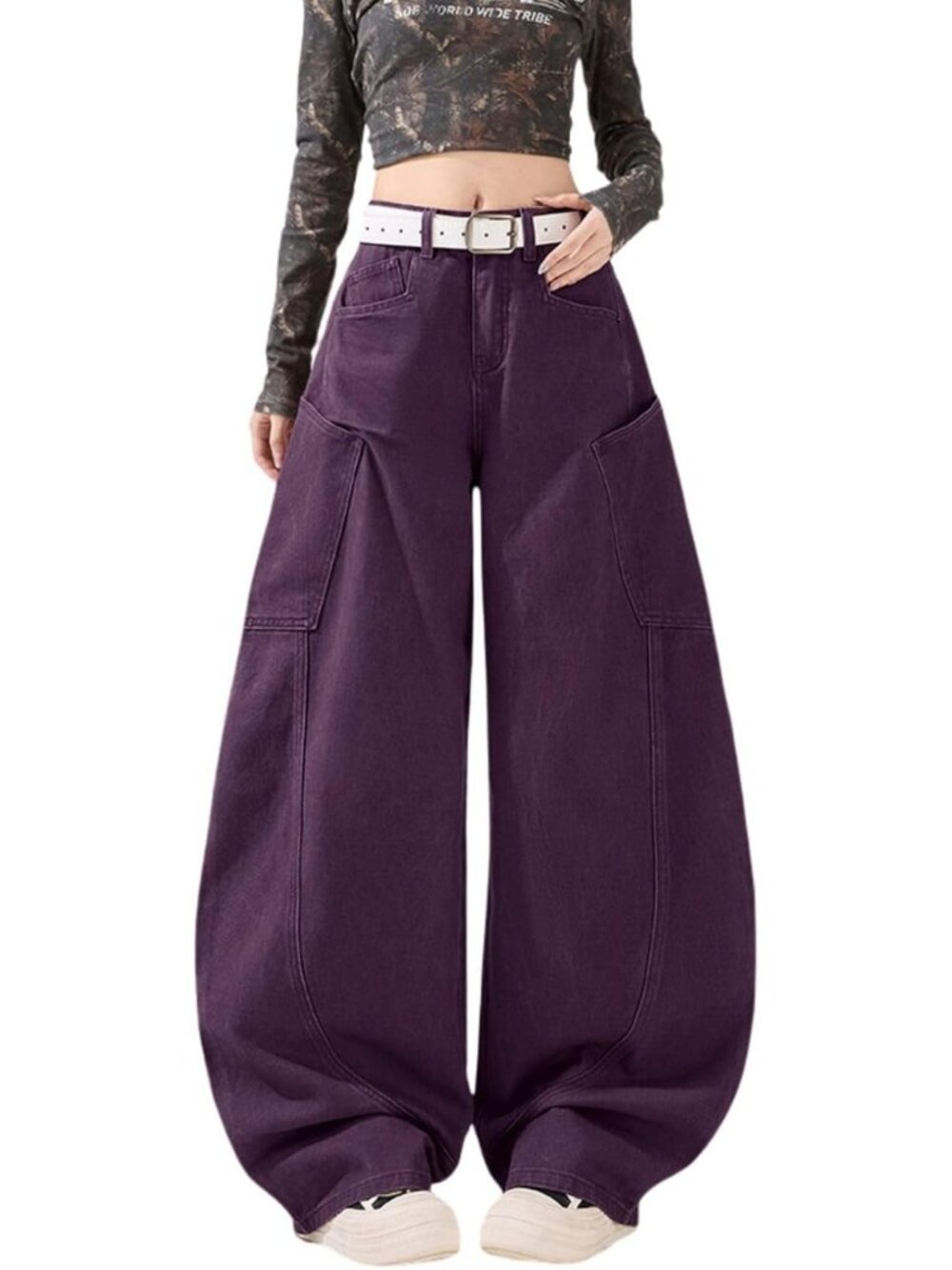 Baggy Jeans for Women Men High Waisted Barrel Pants Casual Outfits